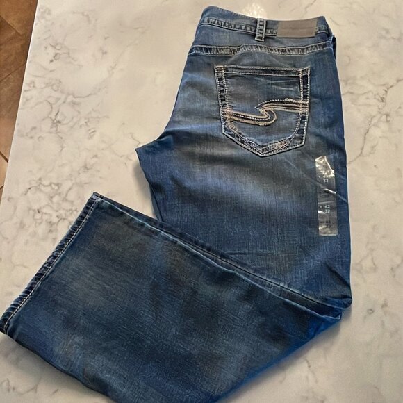 Mens Silver Jeans Brand New Size 42 x 32 - Picture 5 of 14